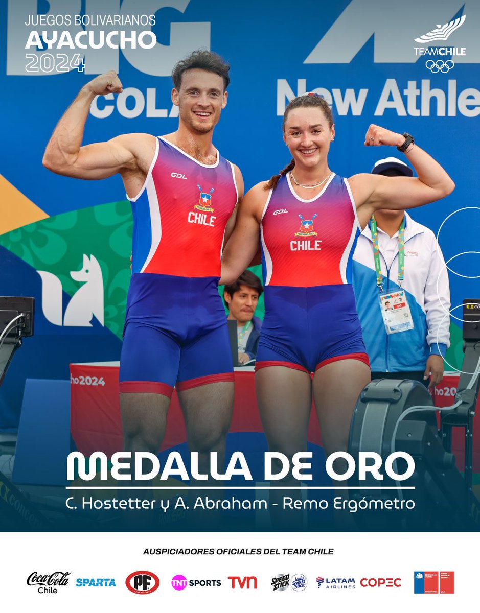 ¡EL REMO TAMBIÉN BRILLA FUERA DEL AGUA! 😎🥇😍

El Team Chile 🇨🇱 de Remo 🚣🏼‍♀️ tuvo una notable debut 😮‍💨 en el Remo Ergómetro de Ayacucho 2024 🇵🇪, luego de ganar 🥇🥇🥇 todas las pruebas de este miércoles.

Los bogadores nacionales se impusieron en los singles y en el dobles mixto.
