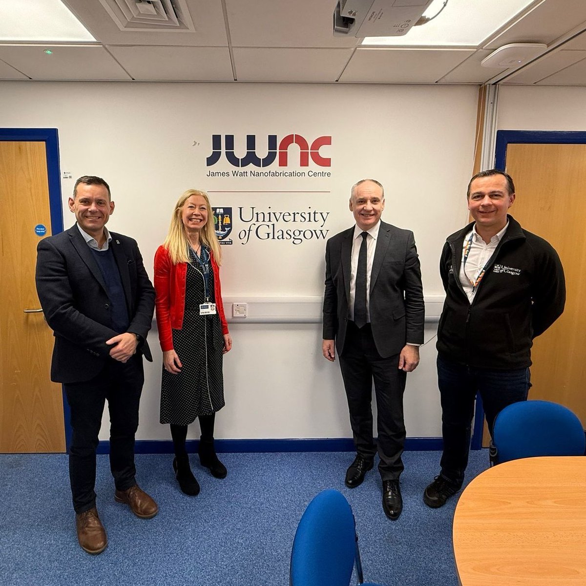 UofG Government Relations (@uofggovrel) on Twitter photo Delighted to welcome Minister for Business <a href="/RichardLochhead/">Richard Lochhead</a> to discuss how <a href="/UofGlasgow/">University of Glasgow</a> is at the forefront of developing translational tech to drive improved societal outcomes & fuel Scotland's growth - with <a href="/UofG_JWNC/">JWNC</a> <a href="/KNTnano/">Kelvin Nanotechnology</a> at the heart🏴
Full story👉 shorturl.at/KptuC Delighted to welcome Minister for Business <a href="/RichardLochhead/">Richard Lochhead</a> to discuss how <a href="/UofGlasgow/">University of Glasgow</a> is at the forefront of developing translational tech to drive improved societal outcomes & fuel Scotland's growth - with <a href="/UofG_JWNC/">JWNC</a> <a href="/KNTnano/">Kelvin Nanotechnology</a> at the heart🏴
Full story👉 shorturl.at/KptuC