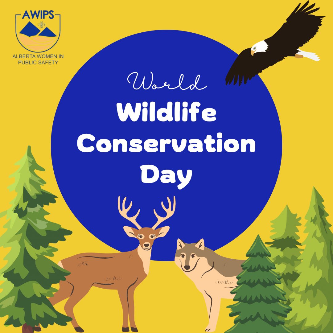 🌿 Today on #WildlifeConservationDay, we honor the brave Conservation Officers protecting wildlife and natural habitats. Thank you for safeguarding our planet’s future! 🐾 #ProtectWildlife #PublicSafety #AWIPS_AB