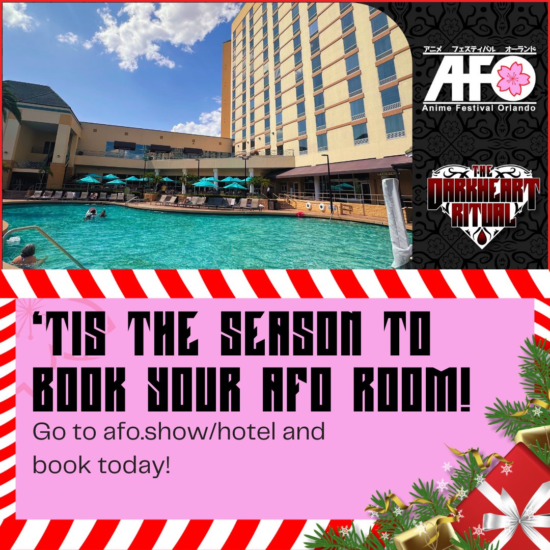 🕯️ Book your stay for AFO 2025 at the Rosen Plaza! 🌟 Steps from the con, no commute, max fun! Rooms filling fast—secure yours now! 🏨 afo.show/hotel #AFO2025 #AnimeConLife