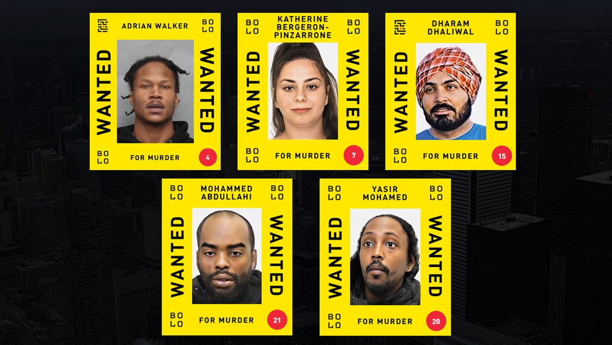 CP24's tweet photo. 5 individuals wanted for GTA-area murders added to Canada’s most-wanted fugitives list
https://t.co/Suc29cnkkK https://t.co/RiXG3OFvX1
