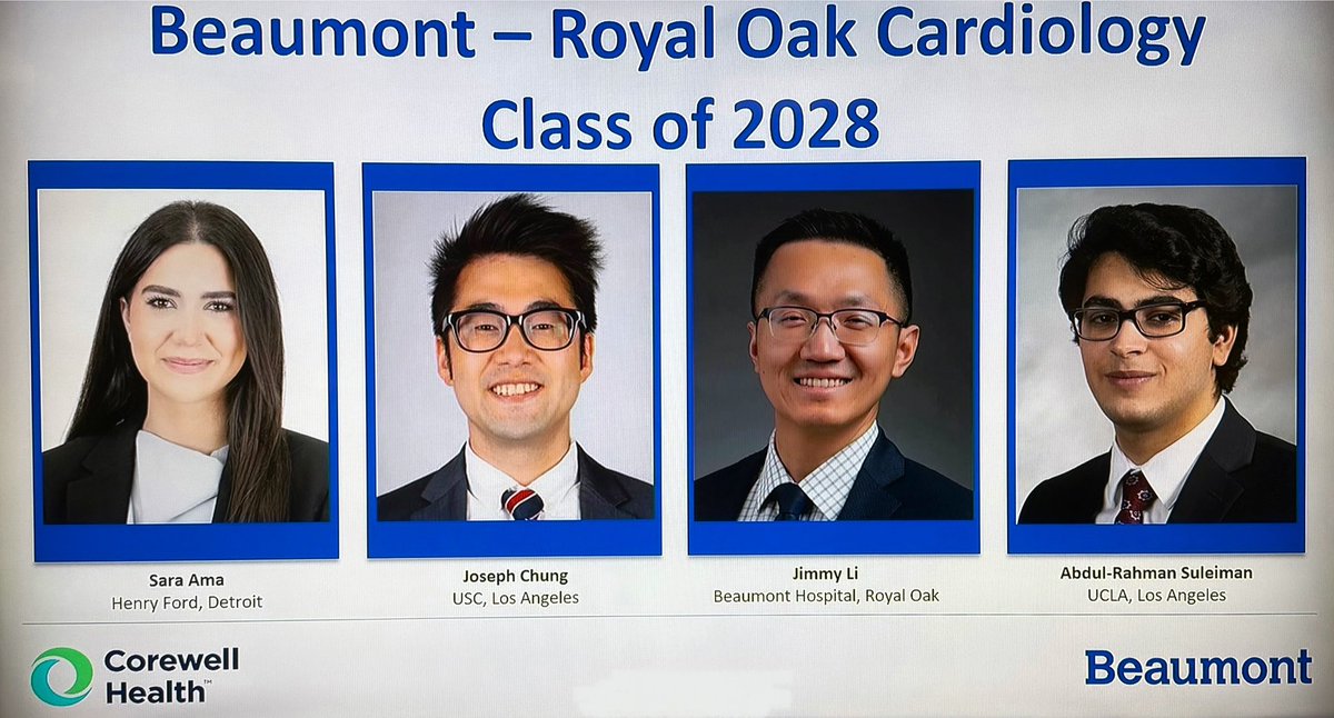 It is with great excitement and anticipation that we introduce our incoming class of 2028! We are truly looking forward to meeting each of you and having you become an integral part of our ever-growing family. Welcome aboard! #ACCFIT #Cardiologyfellowship #Cardiology