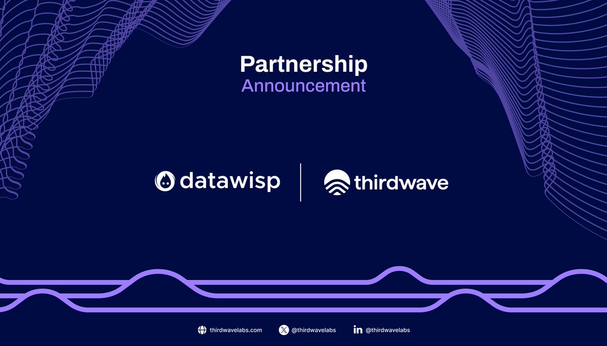 We’re excited to announce our partnership with <a href="/thirdwavelabs/">Thirdwave 🌊 🌊 🌊</a>!

Through this exclusive partnership, Thirdwave Wallet Intelligence customers can receive discounted access to Datawisp. Wispy can answer any question about your wallet data and even combine it with other data (e.g