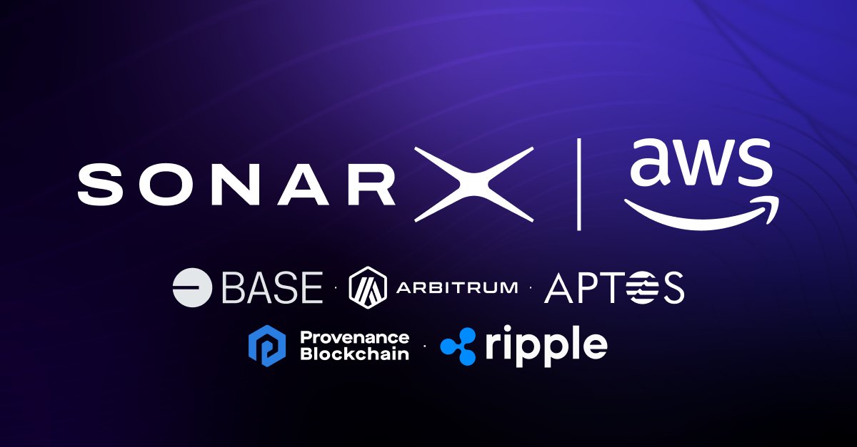 <a href="/SonarX_HQ/">SonarX</a> has partnered with <a href="/awscloud/">Amazon Web Services</a>  to power complete indexed onchain datasets through AWS’s Open Data and offered FOR FREE! 

Special thanks to our chain partners for their support and collaboration in providing this powerful FREE utility to their ecosystems

<a href="/base/">Base</a> |