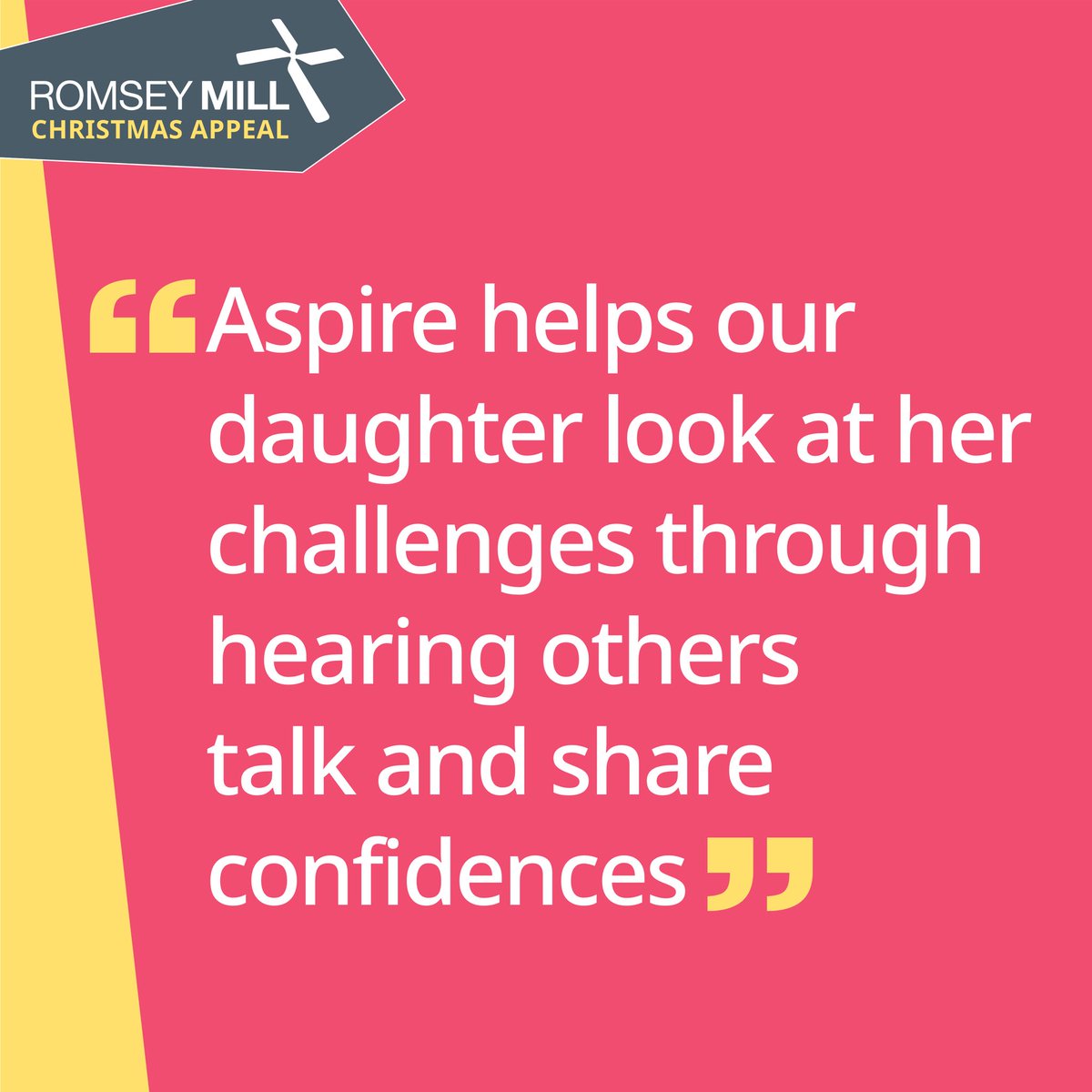 Our Aspire clubs provide safe spaces for over 200 autistic children and young people to be themselves &amp; make friends,  supporting positive mental health and wellbeing.

Any donation will be DOUBLED if made by midday on Tuesday 10th December.

Donate at: romseymill.org/christmas24