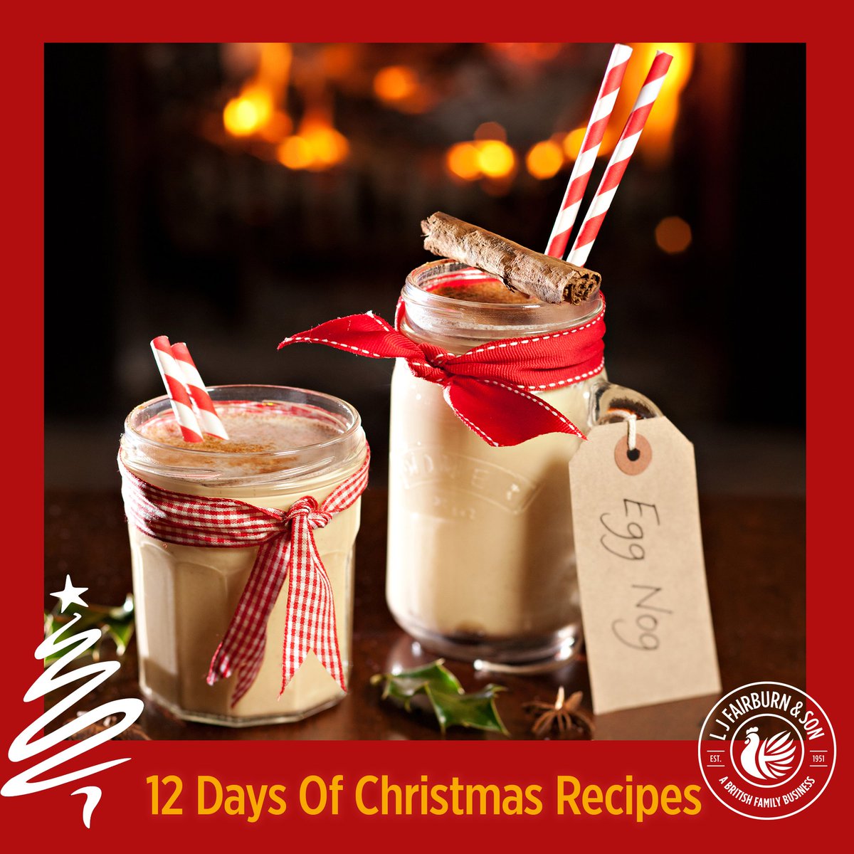 12 Days of Christmas Recipes - Day 4 🎄🍴🧑‍🍳

Spiced Baileys Egg Nog - Two Christmas favourites collide!

fairburnseggs.co.uk/our-recipes/co…