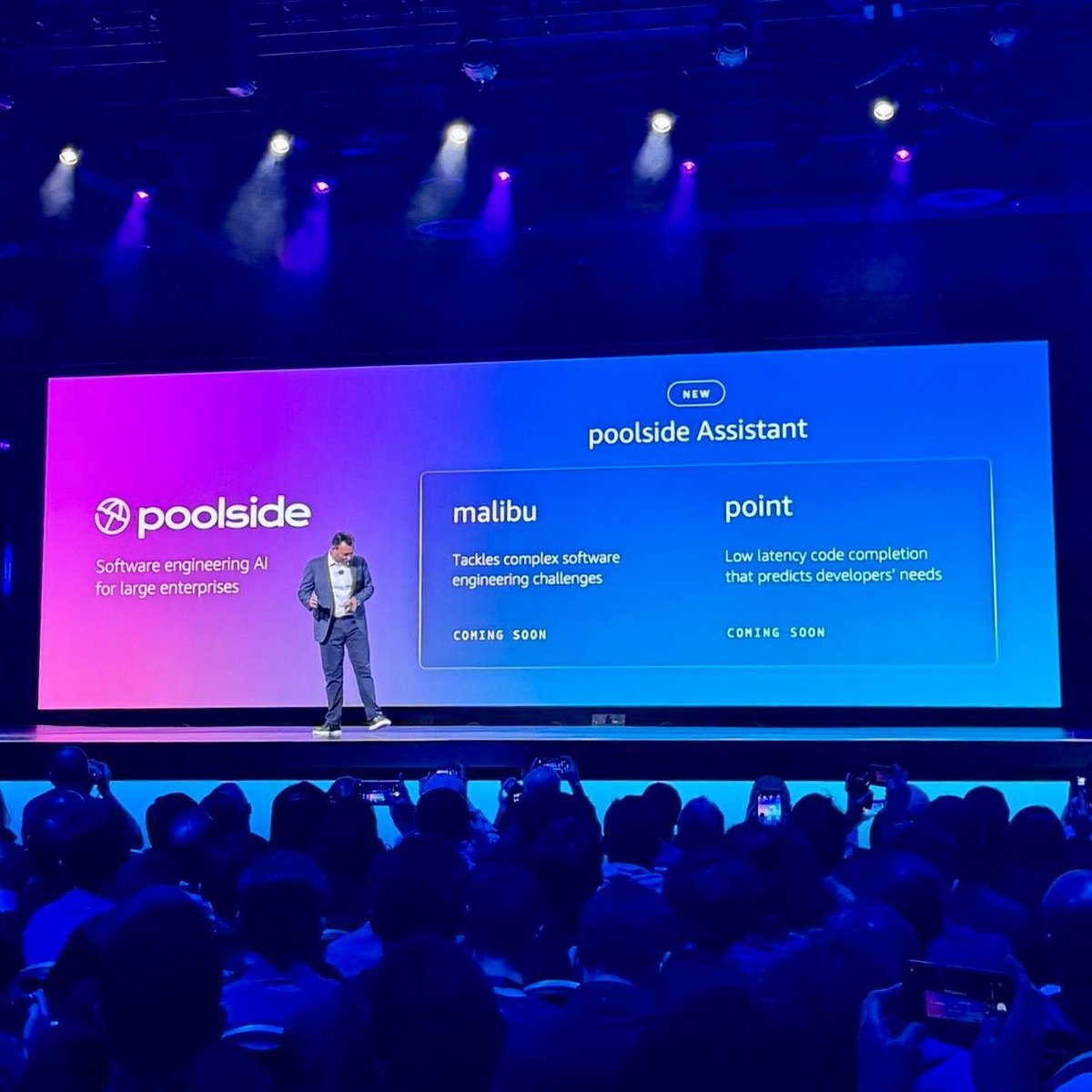 Thrilled to have a showcase in Swami’s keynote at #AWSreInvent — come to booth #708 (left of the Expo entrance) to learn more!