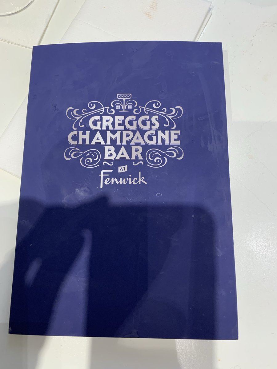 Only in Newcastle can you get a Greggs steak bake with a glass of Bollinger 🥂😀