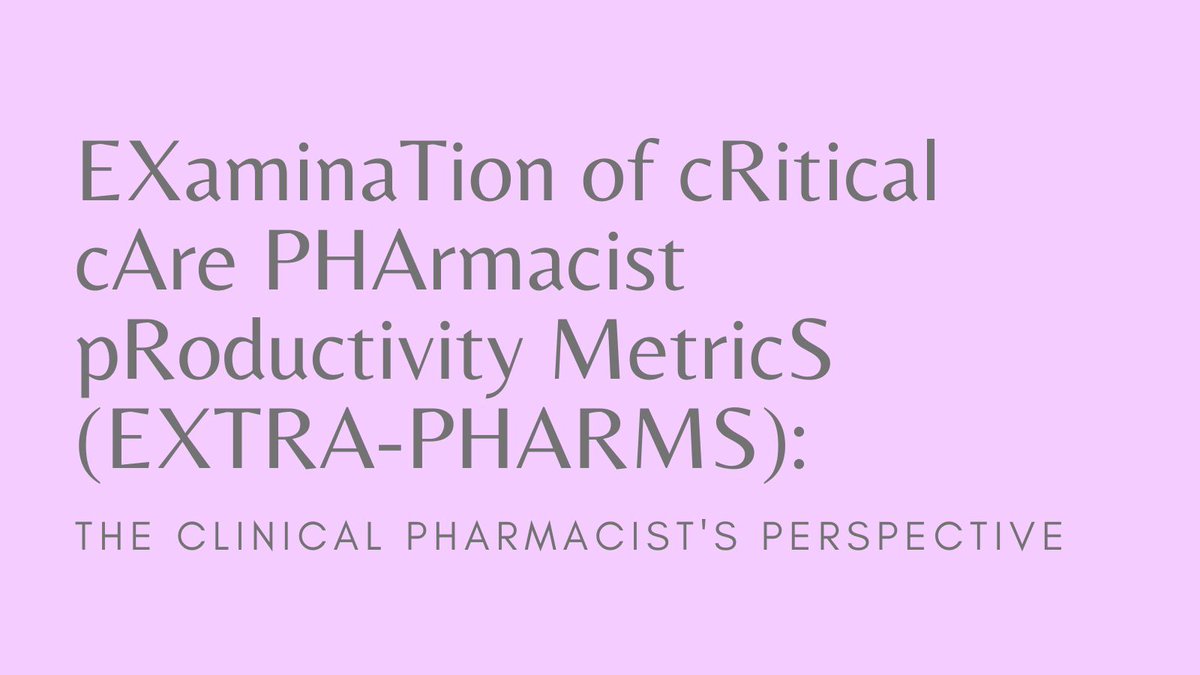 JACCP (@jaccpjournal) on Twitter photo Significant discrepancies exist between institutional productivity metric practices and their perceived value and utility among critical care pharmacists. buff.ly/3CLbhAm <a href="/accpcritprn/">ACCP CRIT PRN</a> Significant discrepancies exist between institutional productivity metric practices and their perceived value and utility among critical care pharmacists. buff.ly/3CLbhAm <a href="/accpcritprn/">ACCP CRIT PRN</a>