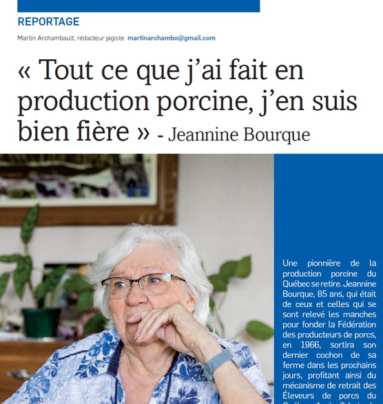 Bravo à <a href="/MartinArchambo/">Martin Archambault</a>  gagnant du prix Moïse-Cossette dans la catégorie portraits pour son article « Une pionnière qui a tracé le chemin » dans Porc Québec (<a href="/EleveursPorcsQc/">Les Éleveurs de porcs du Québec</a>), juin 2024. Voir tous les gagnants ici: lacra.net/prix-et-bourse…
