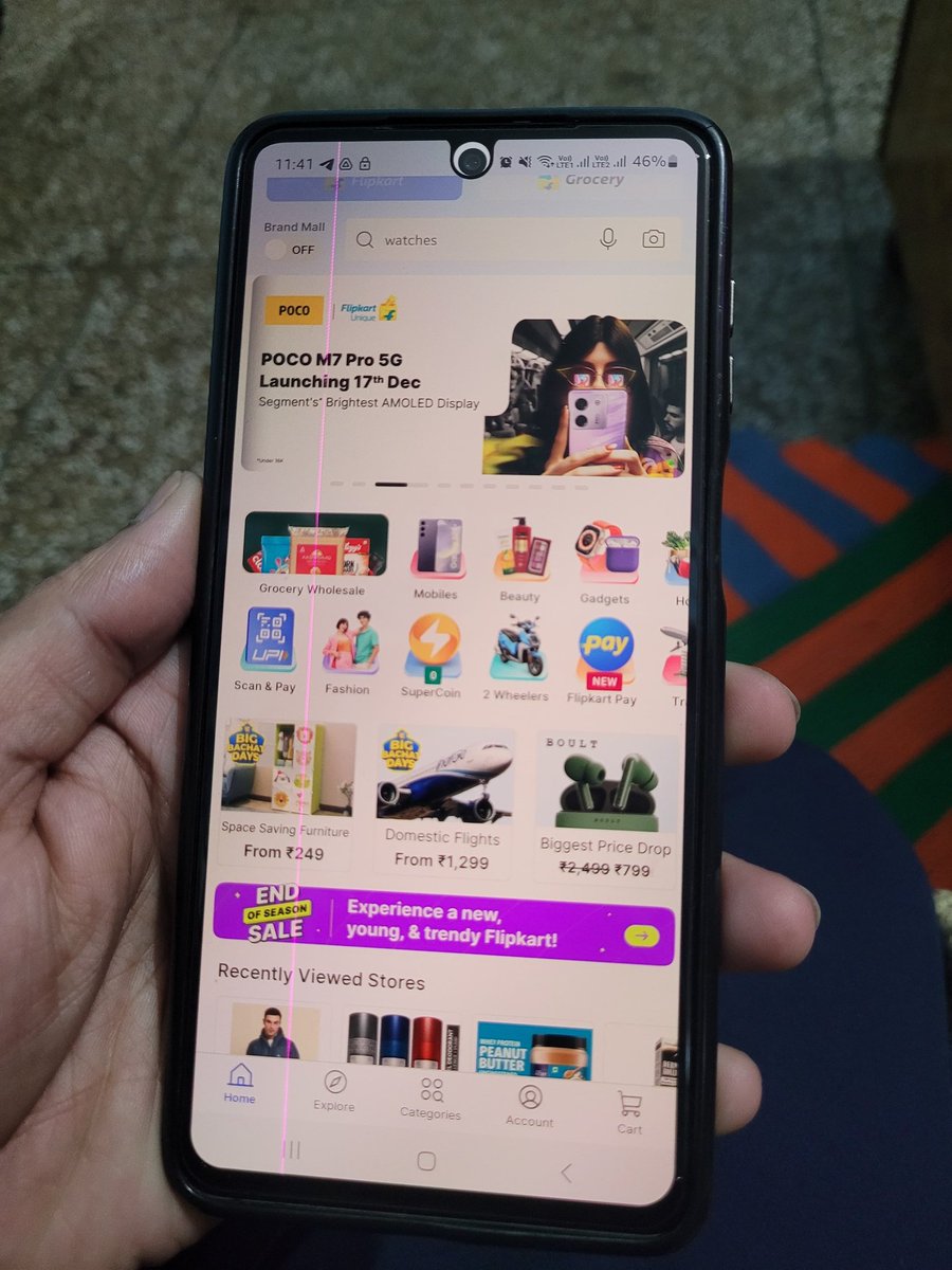 Rv_dayal's tweet photo. Hi @SamsungIndia @SamsungMobile today I update my M52, and do you know what i got in return? Yes, its a Red line. I thought the samsung giving best services to their customers, but you guys giving worst. Please see the screenshots and take promot action. https://t.co/SX3FXPYO6Z