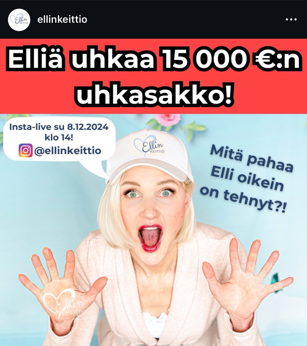 lundeee's tweet photo. Tamperelaista yksinyrittää uhkaa 15000€ uhkasakko, koska hän kertoo kotisivuillaan, että ruokavalio on ollut hänelle kulmakivenä omalle parantumistarinalleen erinäisistä kroonisista vaivoista.

Sananvapautta koetellaan jälleen. Yksityisyrittäjän selkänahasta pyritään repimään rahoitus valvovan viranomaisen suojatyöpaikkojen puolesta.

Näin meillä Suomessa! Onhan se vaarallista toki suurteollisuudelle, jos kansanterveys yllättäen kohenisikin! Suut suppuun vaan, vain lääkemainokset ovat sallittuja, kun aletaan puhumaan terveydestä! 😁👌✨

Näköjään tietyt tahot haluavat ehdoin tahdoin supressoida tälläisiä parantumistarinoita. Toki meillä kaikilla yhdessä on mahdollista estää näiden tukahduttamista pitämällä aiheista tarpeeksi meteliä. Me olemme nyt se media – mikäli vain ymmärrämme tämän. 

Kaikille tälläisille vastaaville sananvapauden tukahduttamisyrityksille saadaan halutessamme stoppi – se vaatii vain tarpeeksi ääntä ja tikkujen ristiin laittamista. 

Kenties tämän insidentin ansiosta Ellin tarinan kuulee nyt huomattavan paljon enempi ihmisiä, kuin ilman moista? Valinta on meidän, saa toimia! 💪✨

Lisää aiheesta Ellin instasta: 

https://t.co/vEjwDEJ2uI

#suomi #ruokavirasto #sananvapaus #hyshys #ruokavalio #parantumistarina