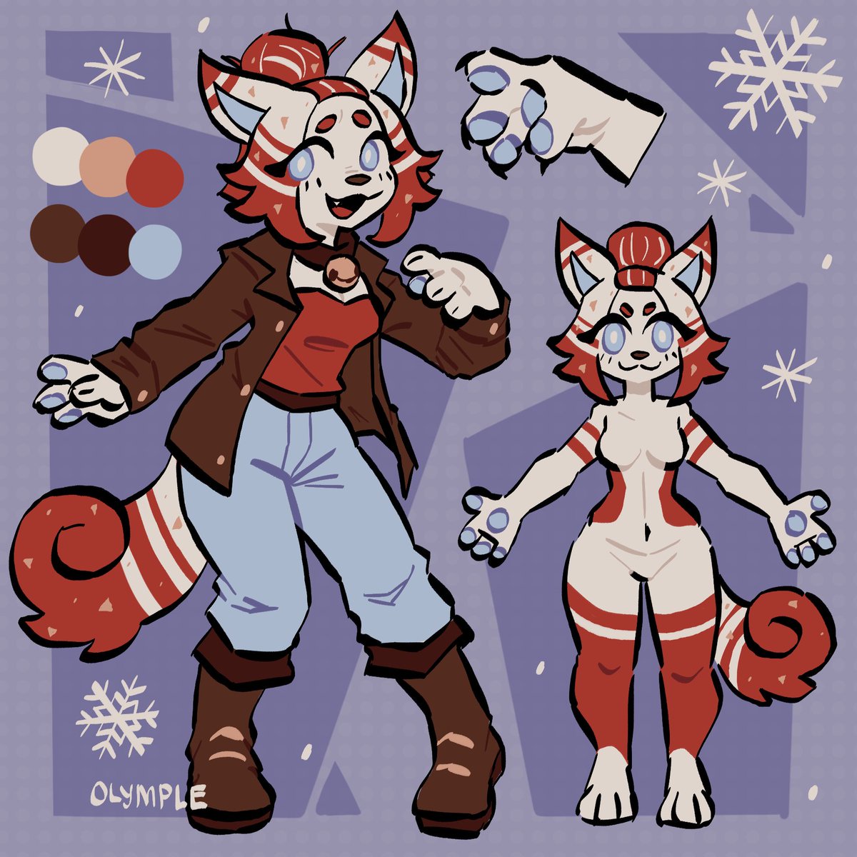 Peppermint BARK! 🐾

#furry #furryart #oc