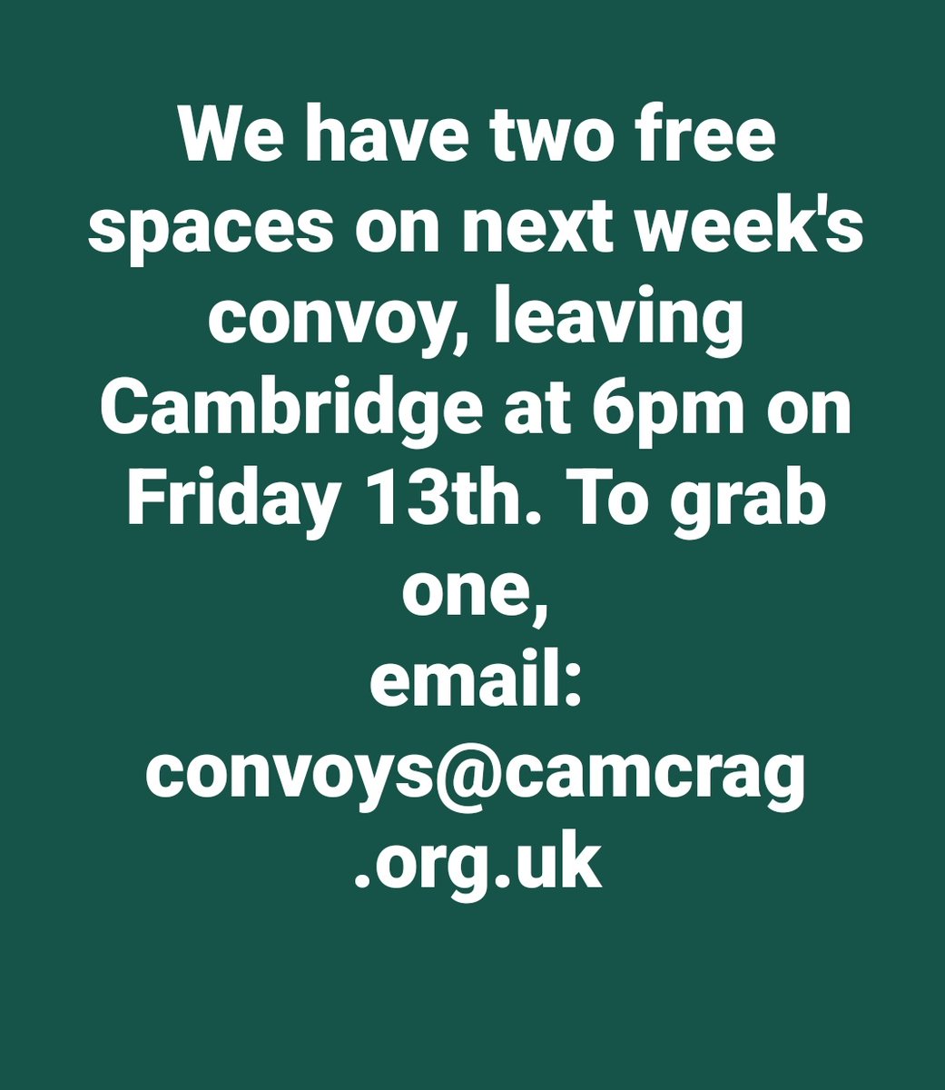 Rare opportunity to join our popular convoys and spend a weekend doing something meaningful.