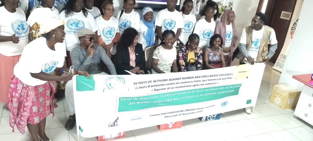 yeshealth1's tweet photo. Retour en images sur le panel de discussion du mercredi 27 novembre 2024 au #CINU @UN_Cameroon sur le thème: "Violences sexuelles et leurs conséquences sur la santé des jeunes: cadre légal avec un focus sur le contexte camerounais" ayant réuni 25+ participant(e)s. https://t.co/bUUXdxpss1