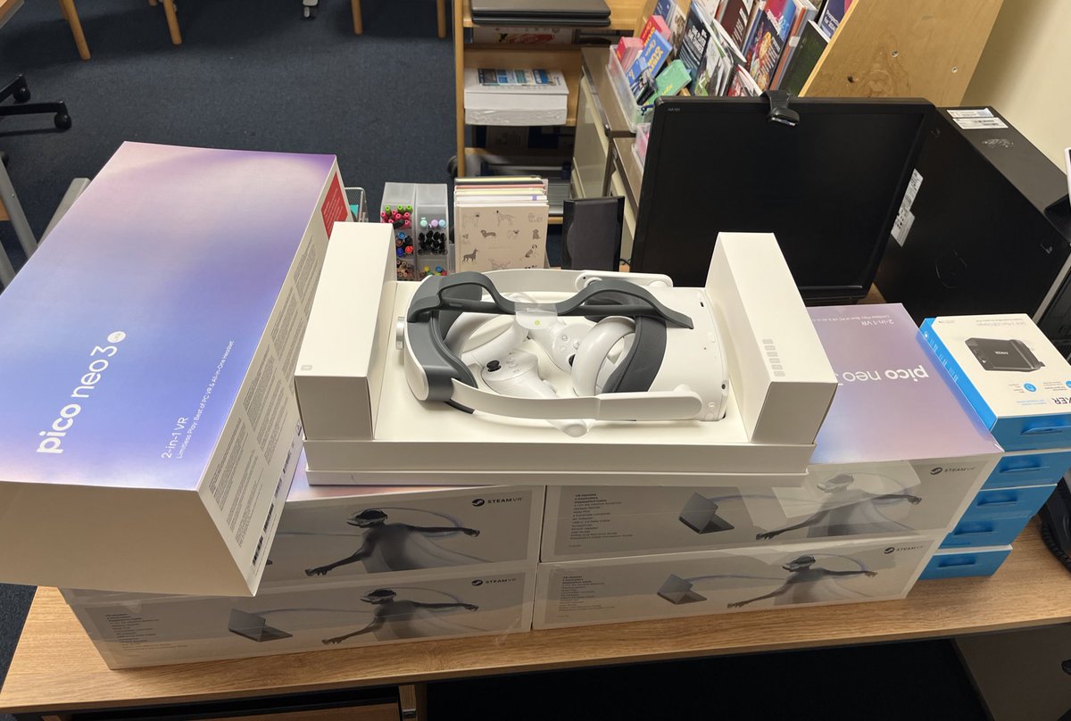 So excited for our Y10 D&amp;T groups tomorrow! VR training sessions with <a href="/Meshtrainingltd/">Mesh Training Ltd</a> 🥳 Huge thank you to @SYCareersHub for accepting our funding bid for this careers project. Looking forward to many more future VR careers opportunities/ clubs! 🖥️🎧👾<a href="/waleshighnews/">Wales High News</a> <a href="/WalesHigh/">Wales High School</a>