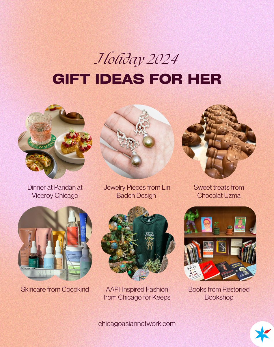 Here are some amazing AAPI-owned gift ideas for her, each offering a unique experience and a chance to support talented creators and businesses. #ChicagoAsianNetwork