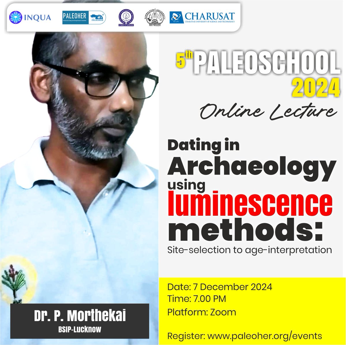 paleoher_org's tweet photo. An exclusive online session with Dr. P. Morthekai on Luminescence Dating, a reliable technique for archaeological studies.
Visit: https://t.co/EDuijJ9P7a
#LuminescenceDating #Archaeology #ArchaeologicalTechniques #PALEOSCHOOL2024 #InteractiveWorkshop #CulturalChronology https://t.co/nTgJZiO7Es