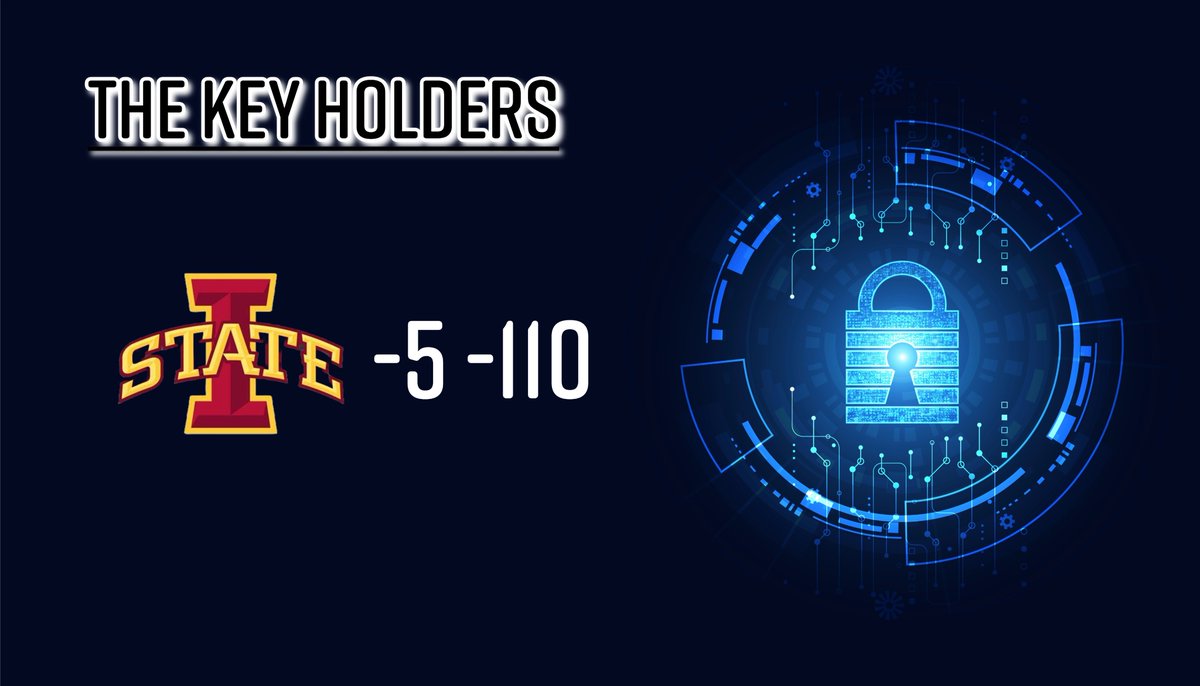 thekeyholders_'s tweet image. POTD from The Key Holders!!!🔑

Iowa State -5 -110