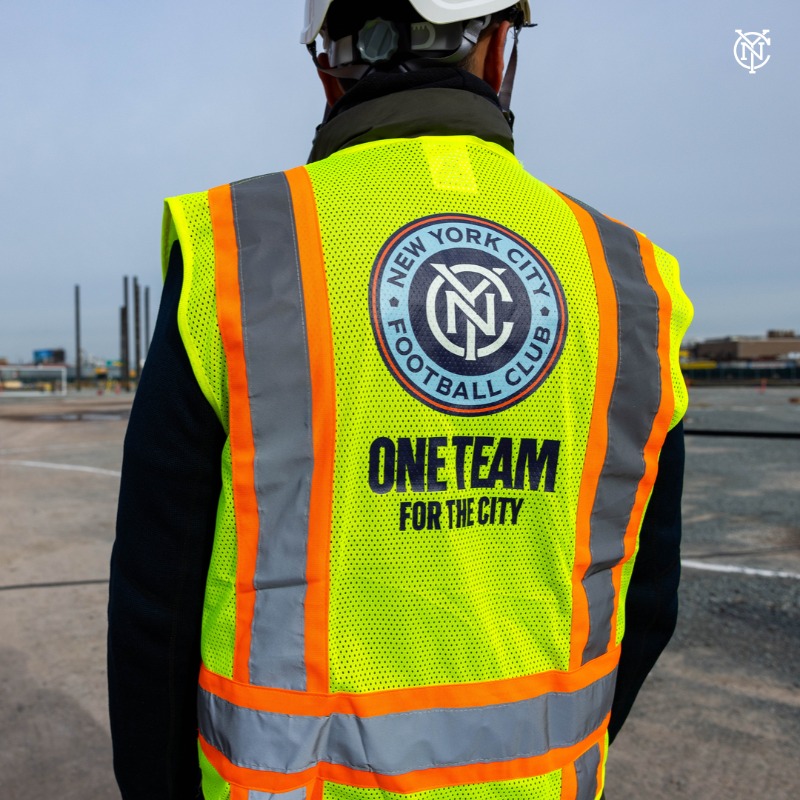 newyorkcityfc's tweet photo. Welcome Home 🏟️

New York City’s first-ever soccer-specific stadium officially breaks ground in Queens, marking the beginning of construction of Etihad Park.