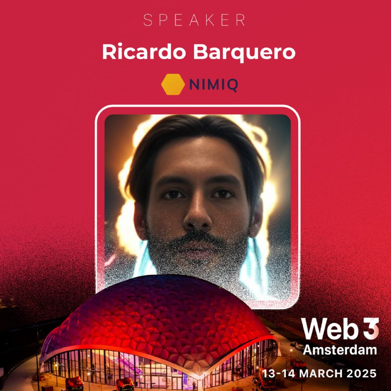 📢 We’re excited to announce that <a href="/ricardobarq/">Ricardo Barquero</a> from @Nimiq will be joining us as a speaker at Web3 Amsterdam!

💡 Be inspired by the bold and visionary ideas of a true Web3 disruptor.

🎟️ Grab your ticket with CODE: web3   
web3amsterdam.com/tickets/