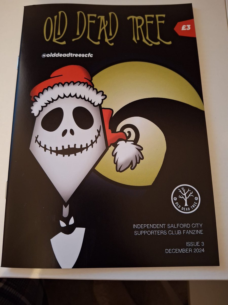 The Old Dead Tree (@olddeadtreescfc) on Twitter photo Hi guys, sorry it's a little bit late. Issue 3 Xmas addition Its 40 pages to keep you entertained over the festive period still the same price of Β£3.00
π
π€Άπ²
On sale 14th December
Or you can buy it online
Email
Salfordcsc24@gmail.com
for further Details
Thanks ODT Hi guys, sorry it's a little bit late. Issue 3 Xmas addition Its 40 pages to keep you entertained over the festive period still the same price of Β£3.00
π
π€Άπ²
On sale 14th December
Or you can buy it online
Email
Salfordcsc24@gmail.com
for further Details
Thanks ODT