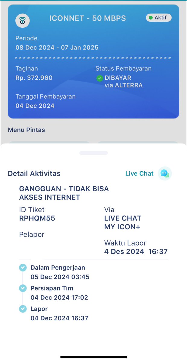 damarwh15's tweet photo. @adysuhadi @Iconnet_id Sama, sejak kemarin mati, lokasi jogja.
Tolong ya internetnya @Iconnet_id ! https://t.co/9aCqVosCEc