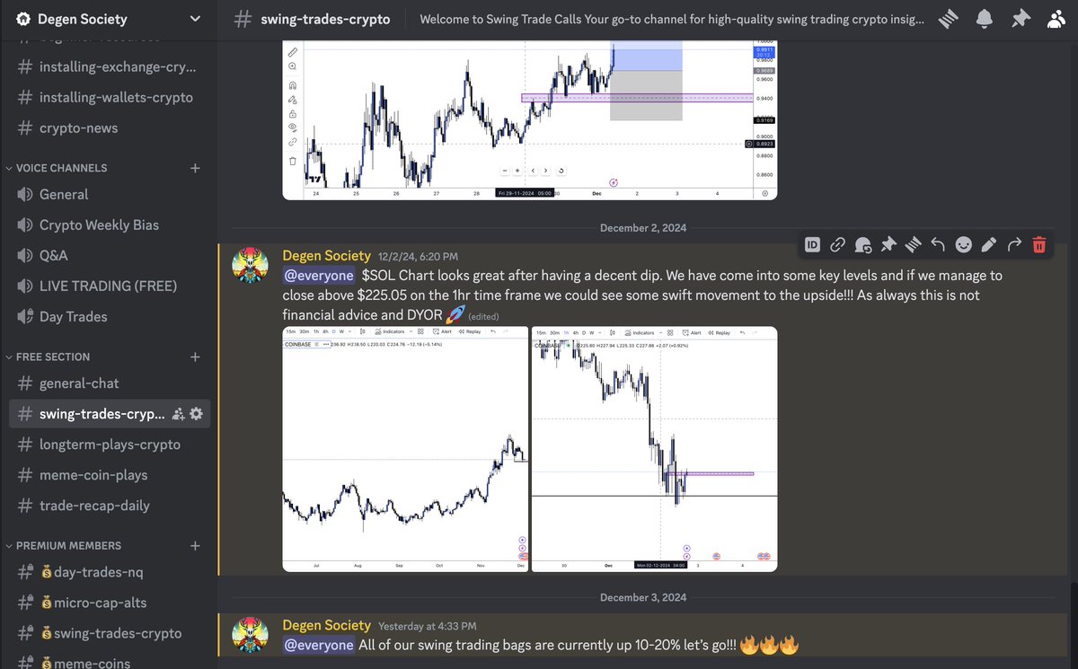 Heres a little insight to some of the things we do in our discord. One example: Expert Trade Analysis.
Join Here 👉 discord.gg/8jzxWCtp
#StayDegen #Crypto #AltSeason #BuyTheDip