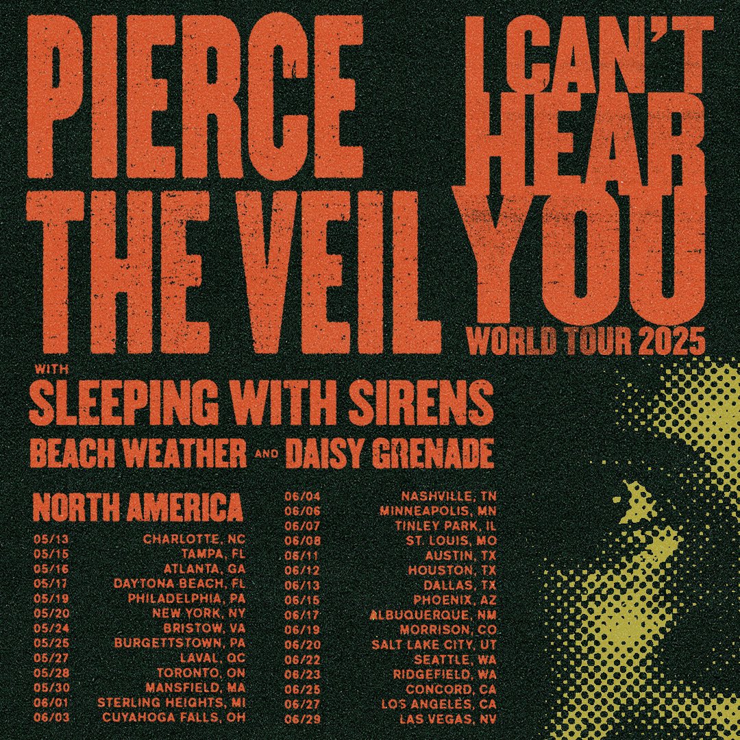 🚨Pre-sale for our North American tour with <a href="/piercetheveil/">Pierce The Veil</a> is live NOW for Sirens Club members! Join now to get early access to tickets: sirensmusic.co