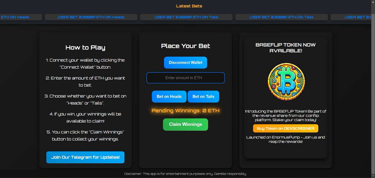 Come join us and earn a rev share the price is so low right now! 

dexscreener.com/base/0x4BA4e9a…

baseflip.fun

#base #base #degen