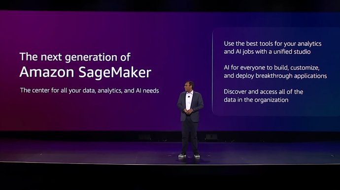 DHenschen's tweet image. Watch your backs @Microsoft Fabric and @GoogleCloudTech BigQuery: The biggest data announcement at #AWSreinvent2024 is clearly the new unified SageMaker, announced by CEO Matt Garman and highlighted twice during Swami&apos;s keynote. #CRatAWS