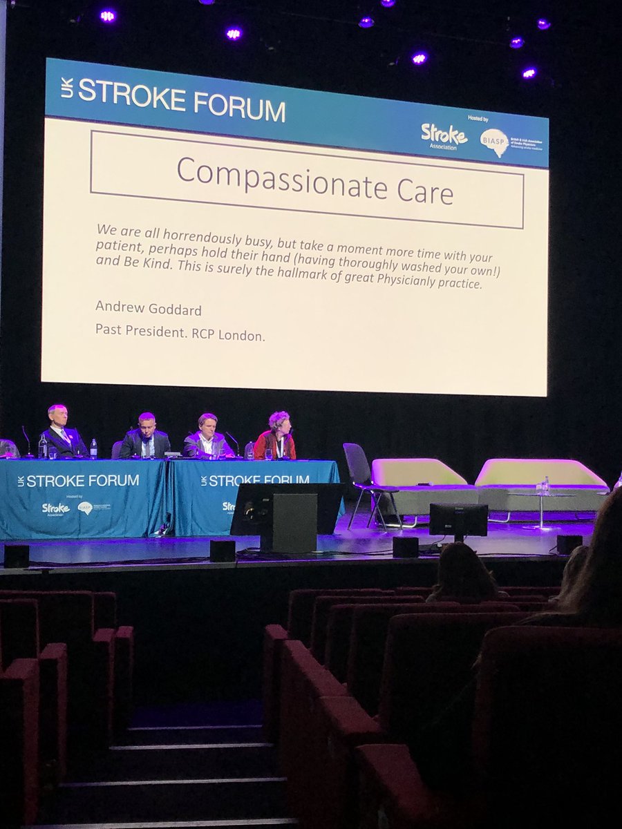 Great hearing about the importance of compassionate care from a pt whilst experiencing an acute stroke and having a thrombectomy. Fantastic patient experience shared by John #UKSF24 #stroke #compassion