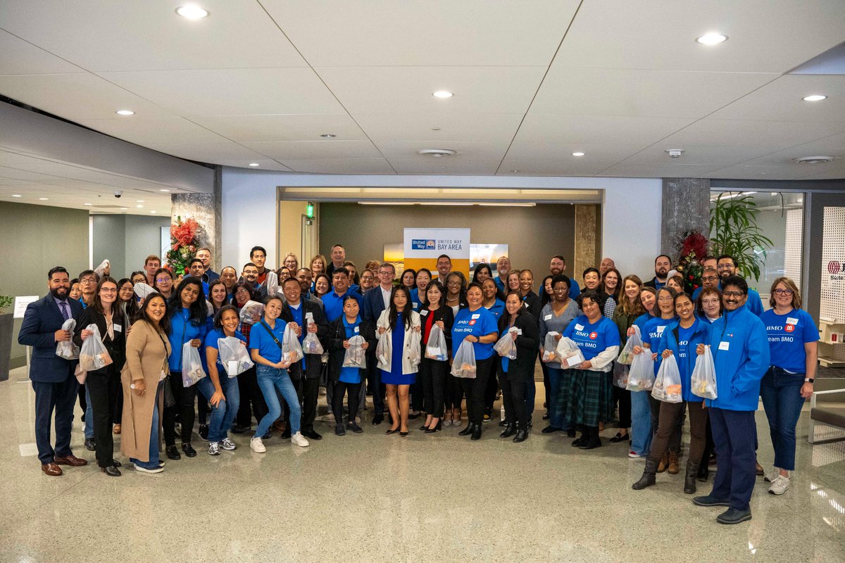 Thank you, <a href="/BMO/">BMO</a>, for your important partnership! Yesterday we hosted over 60 BMO employees to launch their Employee Giving Campaign to build stronger neighborhoods and healthier communities.

Together we built 1200 snack kits and wrote 400 notecards of inspiration for <a href="/SparkPoint/">SparkPoint</a>
