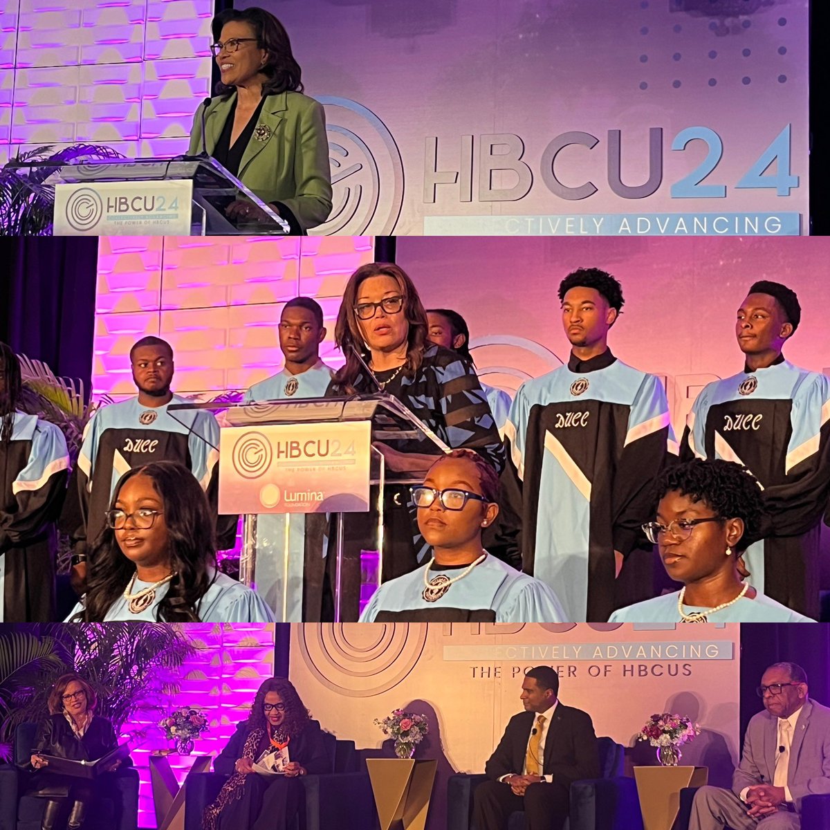 <a href="/LuminaFound/">Lumina Foundation</a> is knocking #HBCU24 out of the park! Last night was a FABULOUS welcome to NOLA w/ a second line to the <a href="/NopsiHotel/">NOPSI Hotel</a> ⚜️🎭