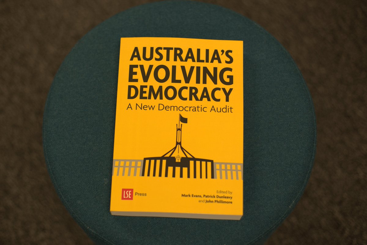 LSE Press (@lsepress) on Twitter photo Happy publication day to Australia’s Evolving Democracy: A New Democratic Audit, ed. Mark Evans, <a href="/PJDunleavy/">Patrick Dunleavy</a> and John Phillimore.
Out now #OpenAccess 🗳️
Free to read and download here: doi.org/10.31389/lsepr… #DemocraticAudit #Government #Democracy Happy publication day to Australia’s Evolving Democracy: A New Democratic Audit, ed. Mark Evans, <a href="/PJDunleavy/">Patrick Dunleavy</a> and John Phillimore.
Out now #OpenAccess 🗳️
Free to read and download here: doi.org/10.31389/lsepr… #DemocraticAudit #Government #Democracy