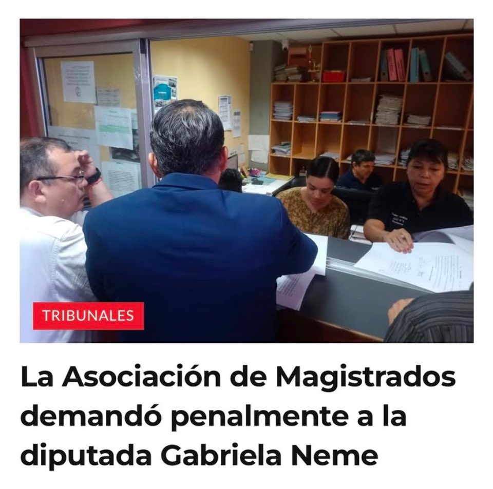Hoy fui demandada por la asociación de magistrado que fueron privilegiados por transferencias de Insfrán en la justicia cómplice de Insfrán ! 
Claramente juego en desventaja pero igual no me van a callar, quizás solo llevándome nuevamente presa los legisladores nacionales acepten