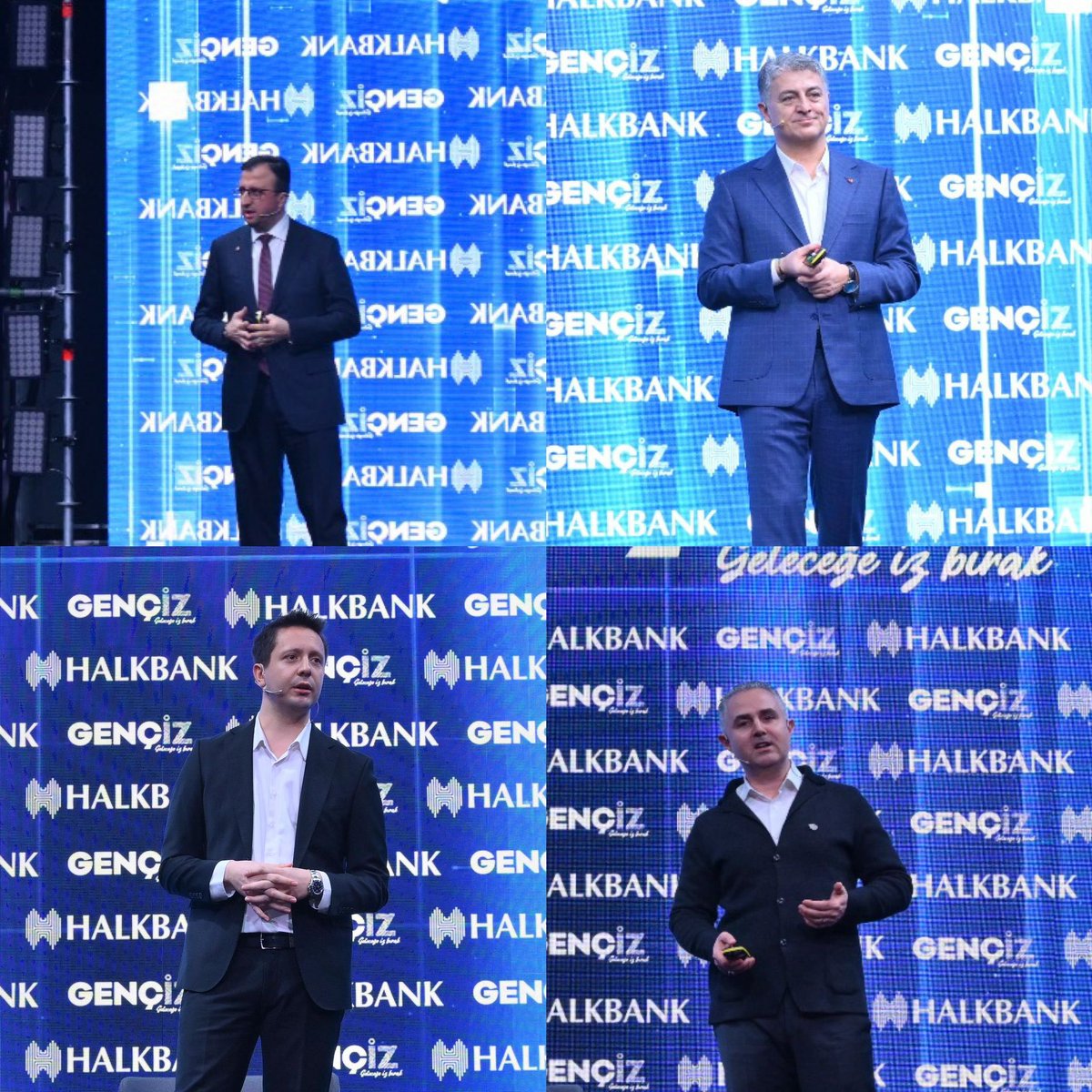 #Gençİz2024, yoğun bir ilgiyle ilk bölümünü tamamladı! Yapay Zeka Destekli İnteraktif Açılış Gösterisi ile başlayan etkinlik, Halkbank Genel Müdürü Sn. Osman Arslan’ın konuşmasıyla devam etti.✨