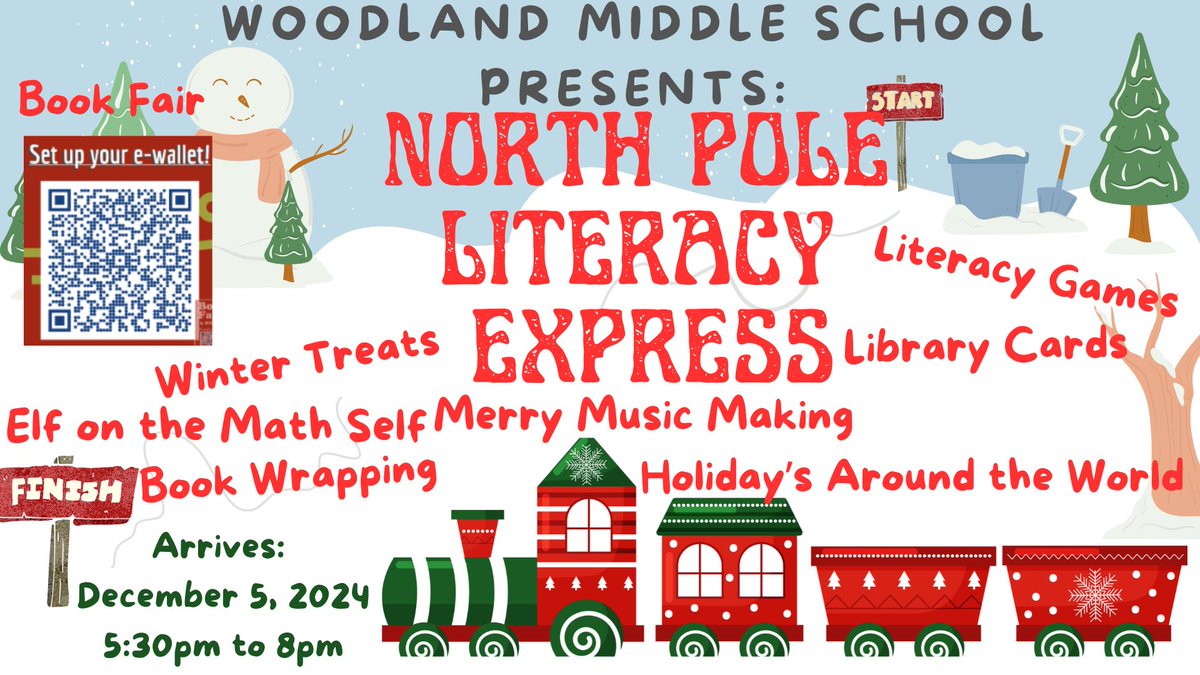 The #Literacy Express arrives tomorrow <a href="/WoodlandVoice1/">Woodland Middle School</a> !!