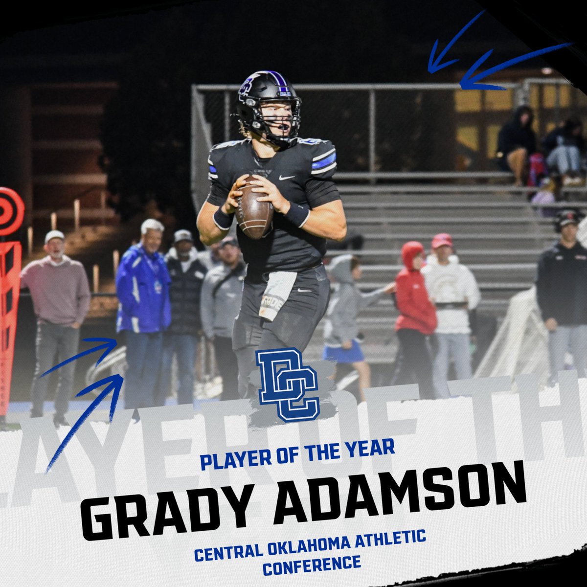 DeerCreekFB's tweet photo. Grady Adamson was named Player of the Year for the COAC! #GOCREEK https://t.co/EHSw5ujW2V
