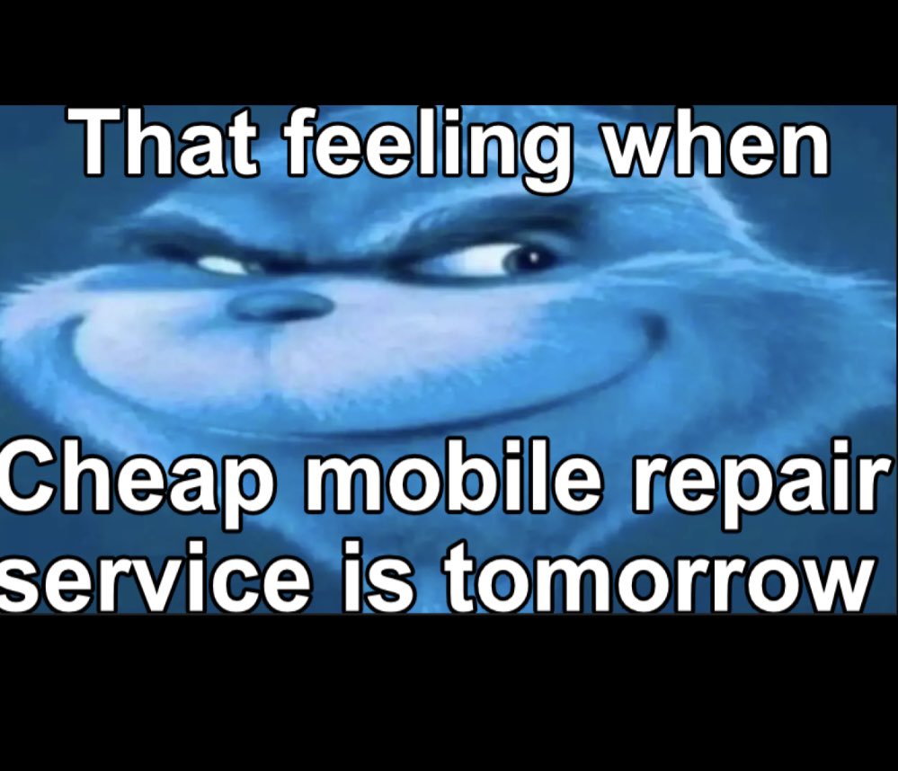 Fix_It_Tq's tweet photo. That feeling when cheap mobile repair service is tomorrow 😆🔥💯 #cheap #repair #kneesurgery https://t.co/9Awc6VtlSk