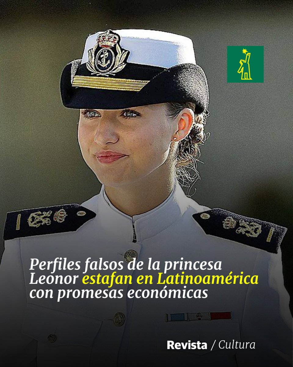 DiarioLibre's tweet photo. 🗿 |#CulturaDL| Perfiles falsos en redes sociales que se hacen pasar por la princesa Leonor de Borbón estafan a personas, especialmente de Latinoamérica

🔗https://t.co/iFd3iZqshx

#DiarioLibre #PerfilesFalsos #PrincesaLeonor #Estafa https://t.co/HgeT986sha