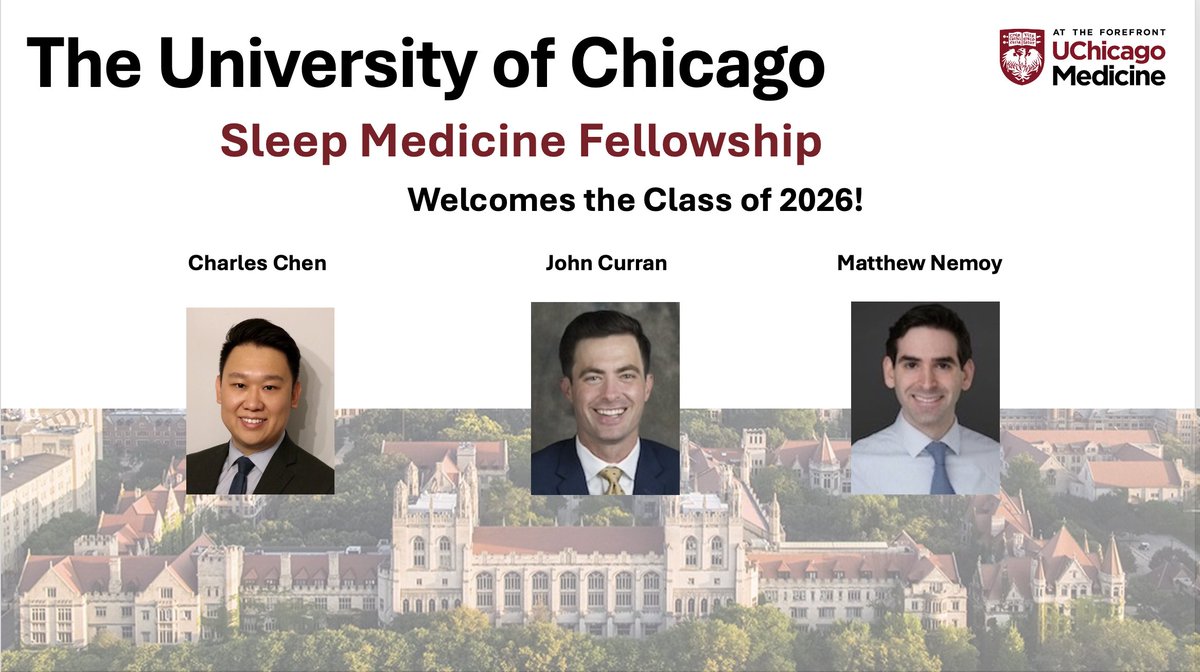 Welcome class of 2026! #sleepmedicine #SleepFellowship #MatchDay <a href="/uchicagosleep/">UChicago Medicine Sleep Center</a> <a href="/UChicagoPCCM/">PCCM UChicago</a> 🙌 congrats to all amazing applicants and programs! <a href="/AASMorg/">American Academy of Sleep Medicine</a> <a href="/AASMmembership/">AASM Membership</a> check it out! Amazing incoming trainees!