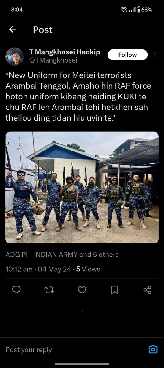 NathanHaokip's tweet photo. @NENowNews Dear @NIA_India, it would be an unmitigated sham, a flagrant travesty of justice, a reprehensible mockery, and a mind-boggling farce if you still persist in demanding a probe to arrest this Extremist, despite the damning avalanche of evidence that have already indicted him!🆘 https://t.co/cRhWNXyiid