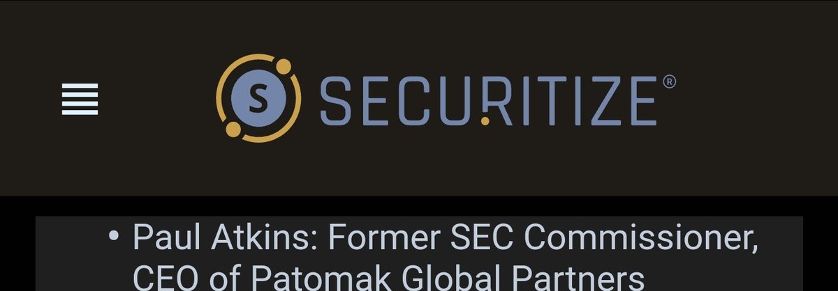 A member of the <a href="/Securitize/">Securitize</a> Advisory Board was just named the new SEC chair!