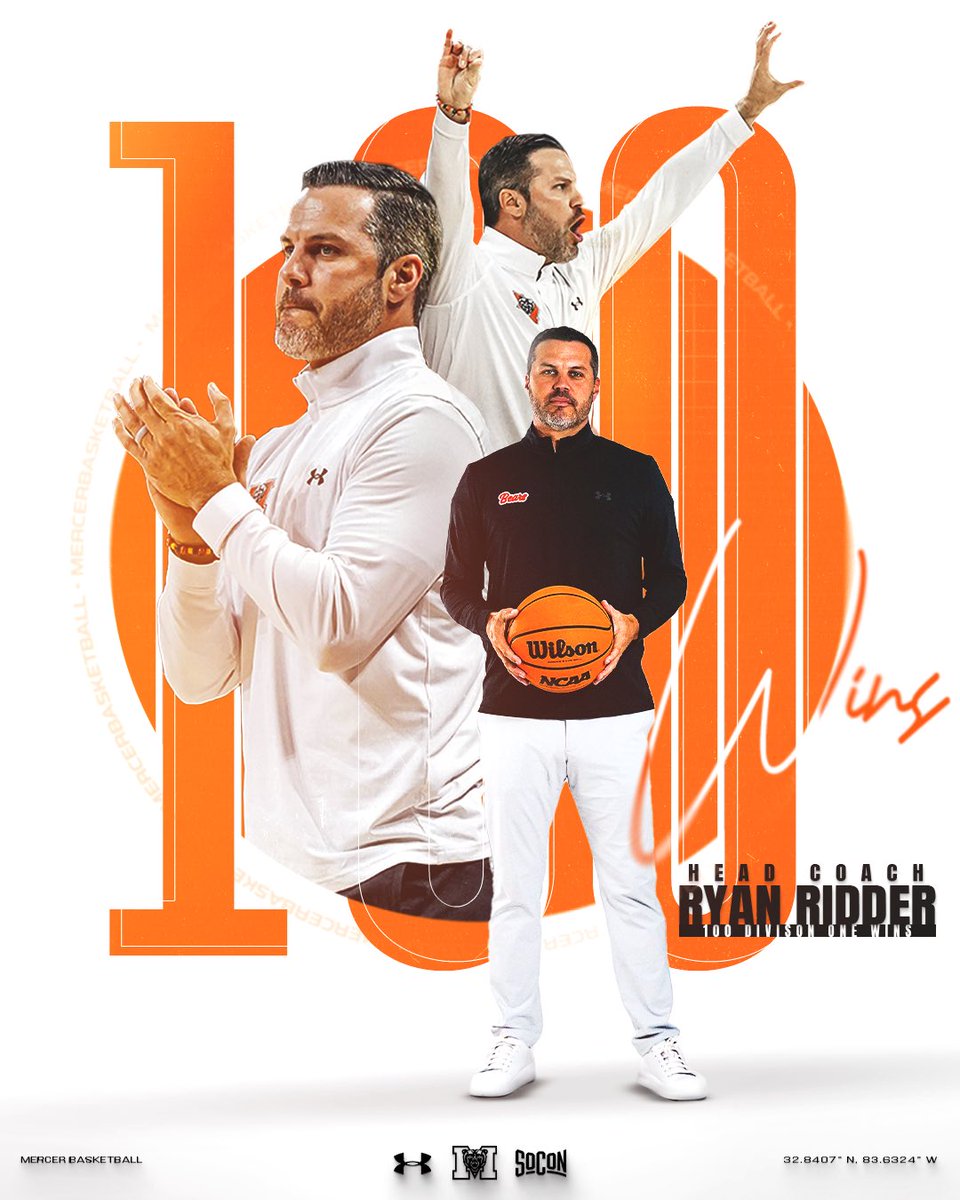 Mercer Men's Basketball (@mercermbb) on Twitter photo 100 Division One Wins โ
๐ฅ
Congrats Coach <a href="/RyanRidder/">Ryan Ridder</a>! Many more to come ๐
#GoBears 100 Division One Wins โ
๐ฅ
Congrats Coach <a href="/RyanRidder/">Ryan Ridder</a>! Many more to come ๐
#GoBears
