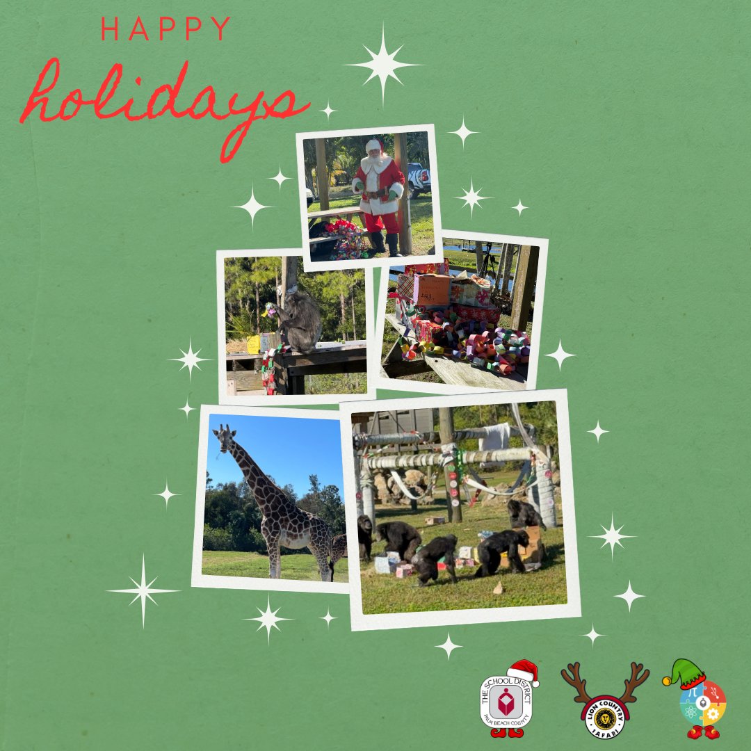 Experience the holiday magic with <a href="/LionCountry/">Lion Country Safari</a> &amp; <a href="/PBCSDSTEM/">PBCSD STEM</a>! Join us on 12.13 at 9:00 AM for Christmas with the Chimps Part 2—a celebration filled with merry moments. Don’t miss out!
youtube.com/live/e3NVi6GVf… via <a href="/YouTube/">YouTube</a>
#ChristmasWithTheChimps #LionCountrySafari
