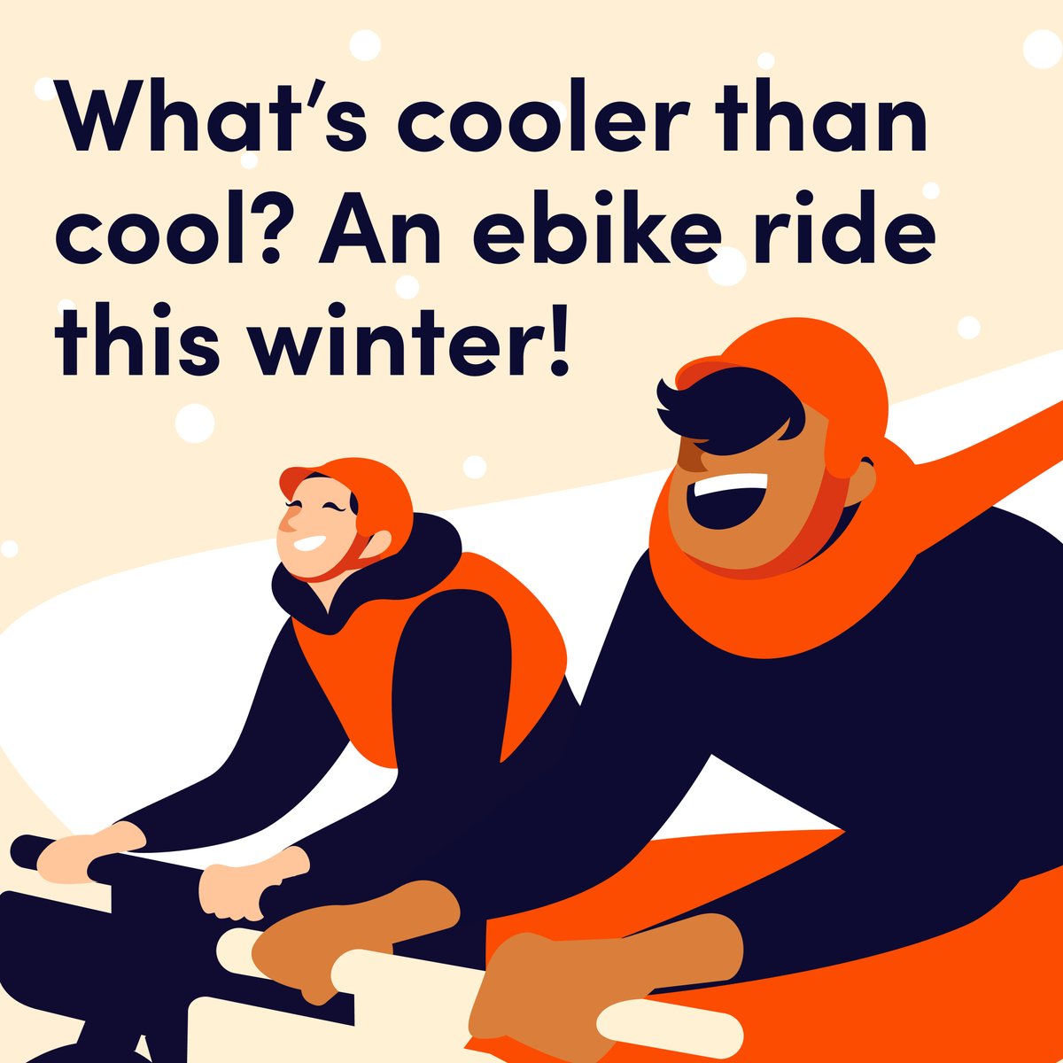 You don’t need a fancy-schmancy winter bike setup: just try a BIKETOWN ebike with these great features!

-Front &amp; rear lights
-Smooth power assist to get you there quickly
-Easy to adjust seats
-Reflective decals

See more winter biking tips here! ❄️
biketownpdx.com/blog/ebikes-pe…