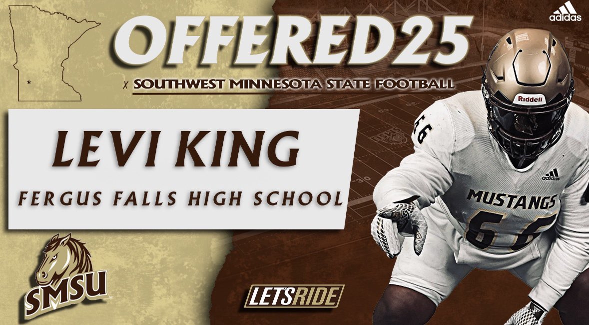 Levi King (@_leviking8) on Twitter photo After a great talk with <a href="/CoachDP78/">Doug Patterson</a> I am honored to receive a D2 offer from southwest state. After a great talk with <a href="/CoachDP78/">Doug Patterson</a> I am honored to receive a D2 offer from southwest state.