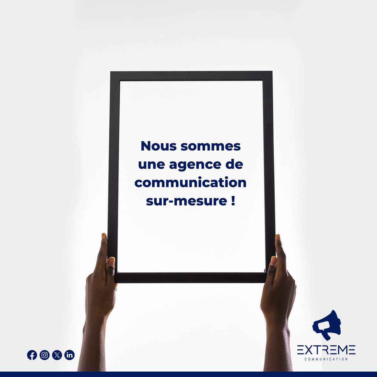 Extreme_comm's tweet photo. Nous reflétons ce que vous êtes et révélons ce que vous pouvez devenir.

🎯 Nos services :
- Créativité 
- Publicité 
- Digital 
- Événementiel 

Chez Extreme Communication, nous sommes une agence de communication sur-mesure, dédiée à propulser votre marque au sommet. https://t.co/qGALkISxVD