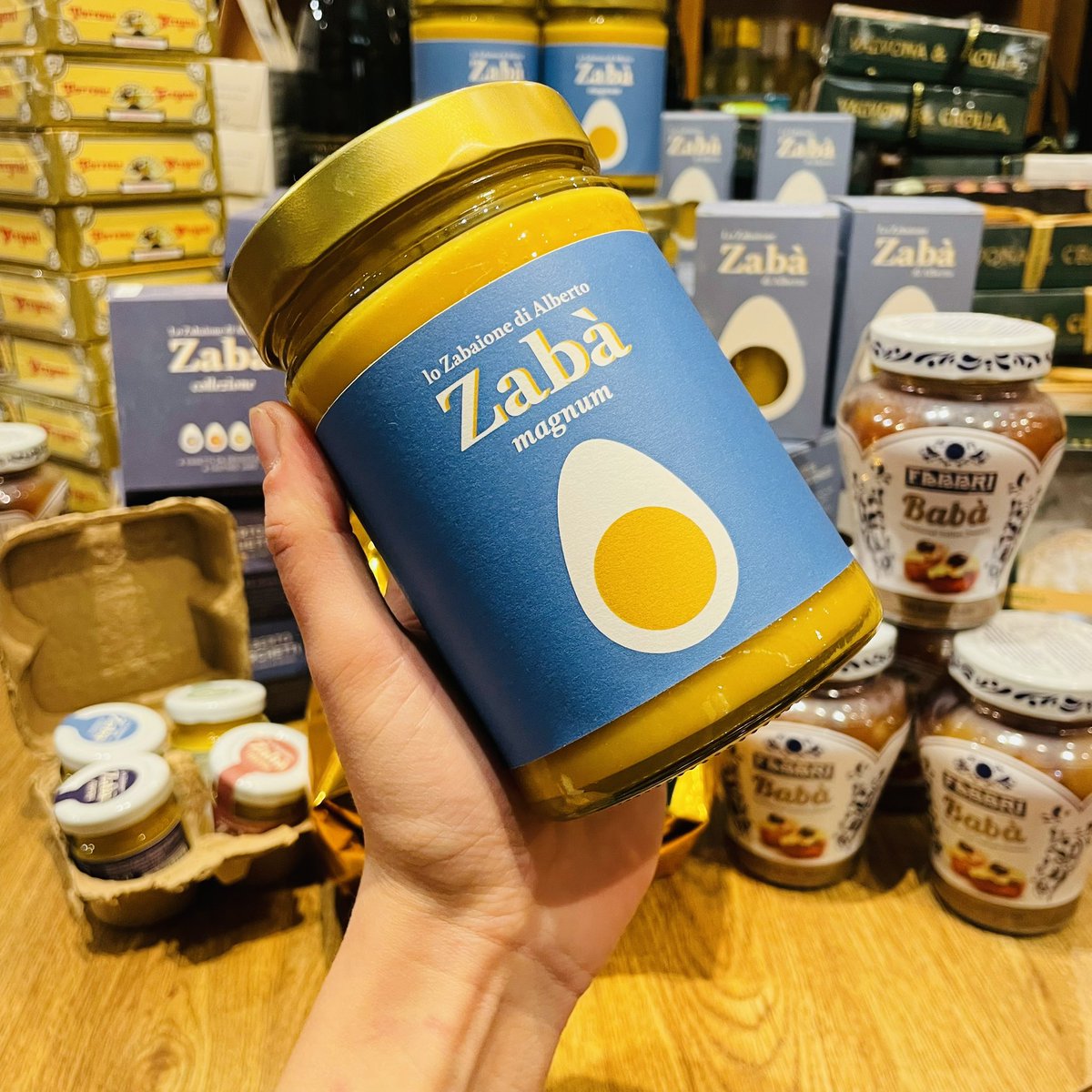 Zabà is our newest product - decadent Zabaione without the hard work! Made with fresh free-range eggs, 100% Italian sugar and Marsala, this is one of the greatest traditions from Torino. Enjoy on it’s own, with biscuits or even Panettone. 

valvonacrolla.co.uk/zabaione-eggno…